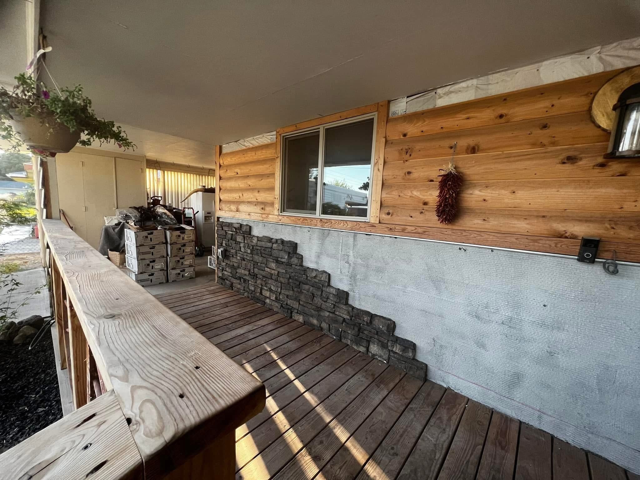 Front brick work in progress