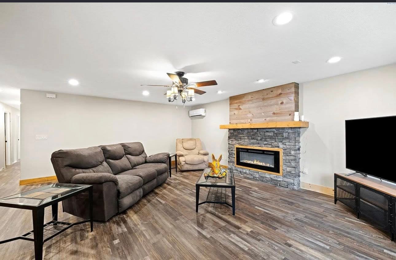 Finished living room - alternate view